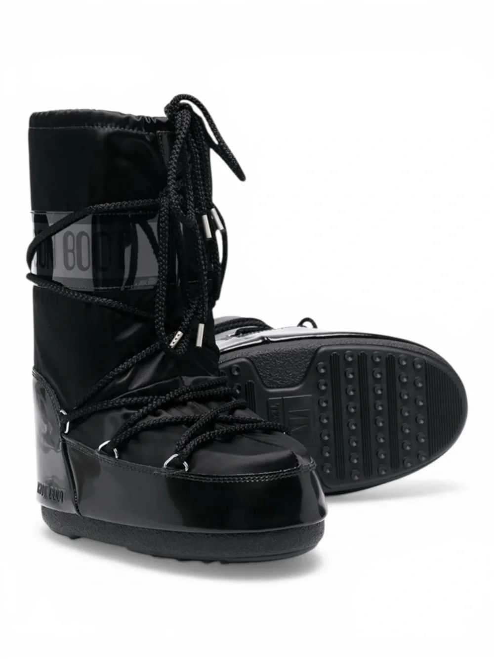 Moon Boots Black Icon Glance Kids Space Lunar Landing Size US 7c/9.5c New No Box